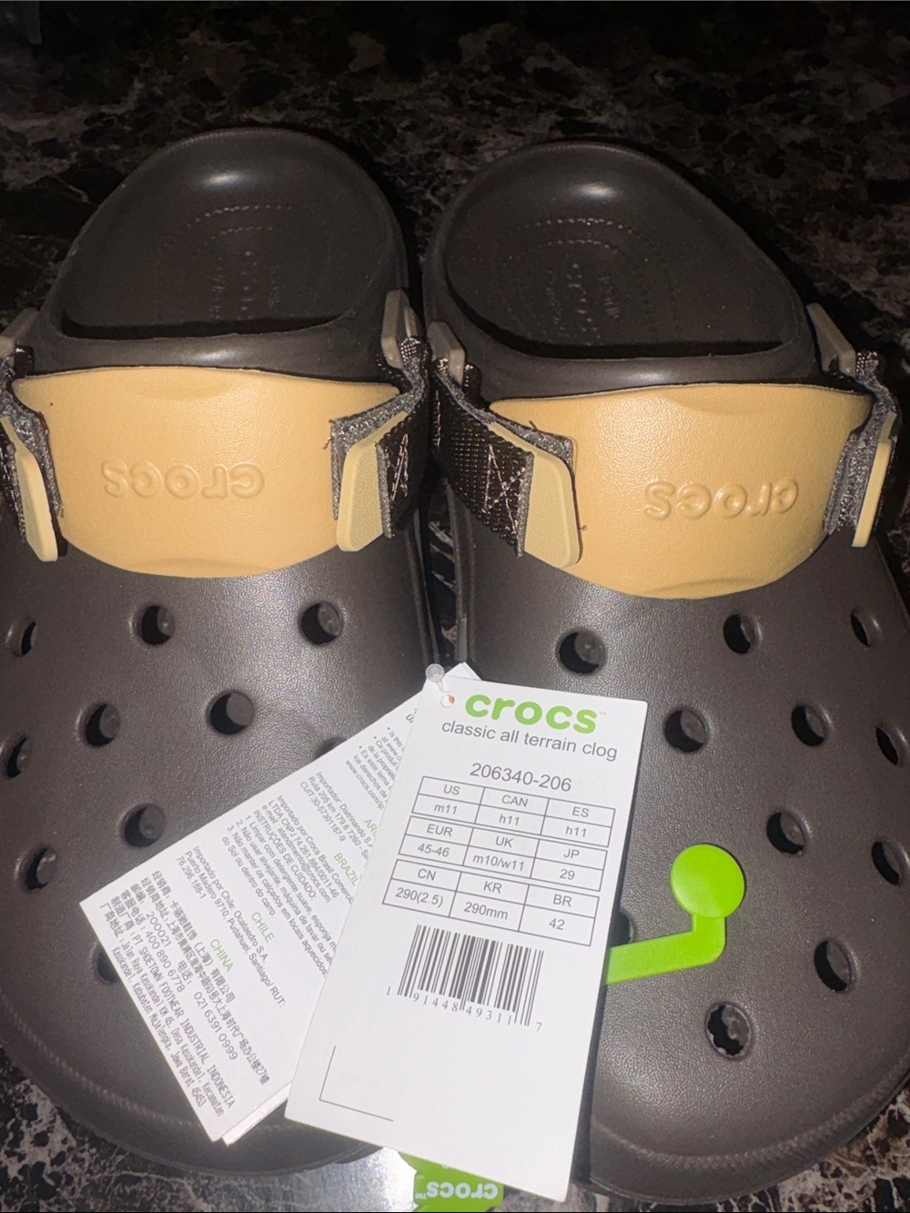 CROCS Men Classic All Terrain Clog in Brown and Tan